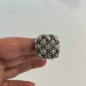 Sterling Silver Statement Women ring, size 7, gently worn.